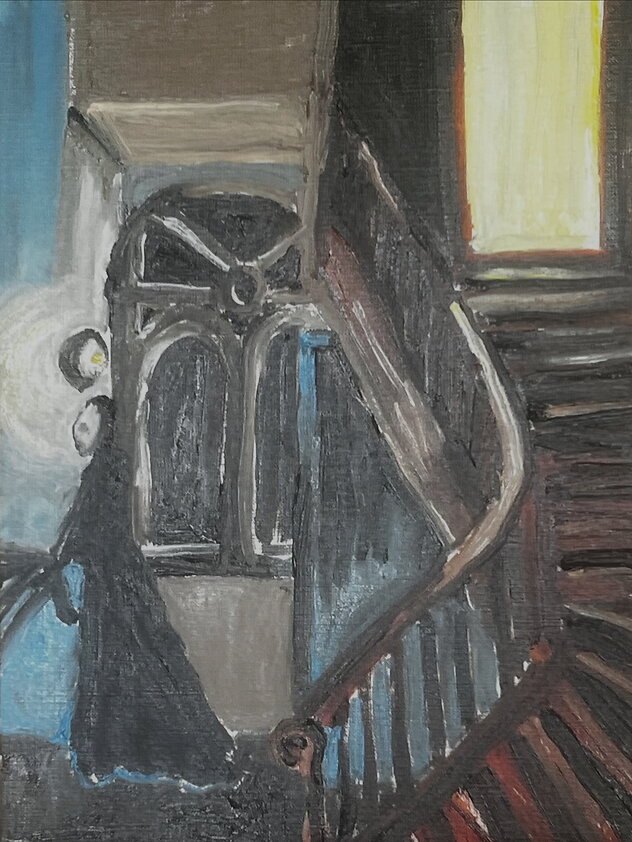 Home. A ghostly presence